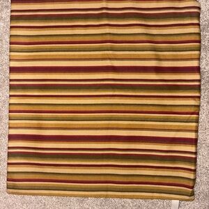 Vintage pillow cover yellow and red stripes